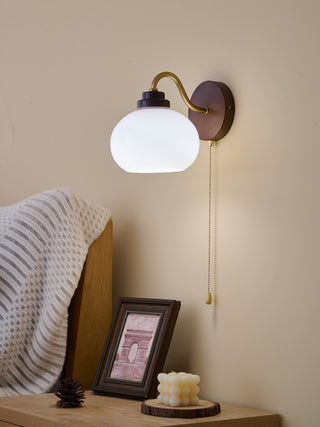 Bobble Applique Murale en Verre et Bois Premium