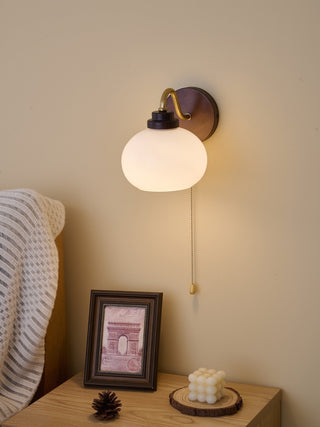 Bobble Applique Murale en Verre et Bois Premium