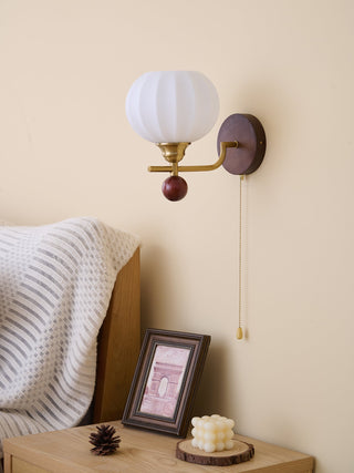 Bobble Applique Murale en Verre et Bois Premium