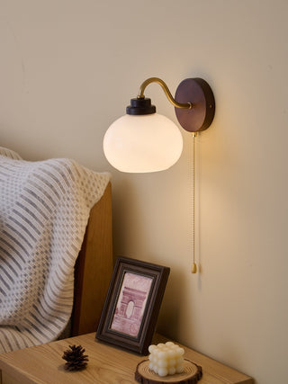 Bobble Applique Murale en Verre et Bois Premium
