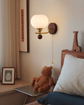 Bobble Applique Murale en Verre et Bois Premium