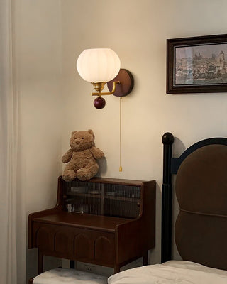 Bobble Applique Murale en Verre et Bois Premium