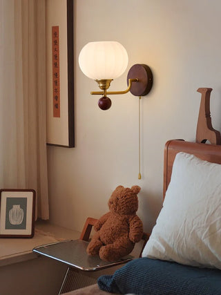 Bobble Applique Murale en Verre et Bois Premium