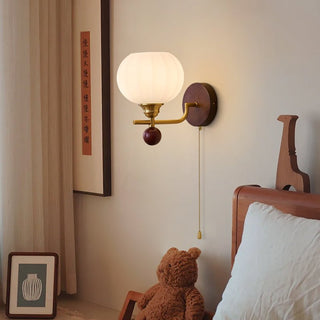 Bobble Applique Murale en Verre et Bois Premium