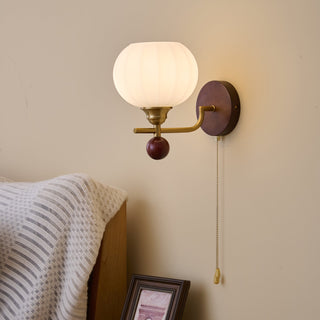 Bobble Applique Murale en Verre et Bois Premium