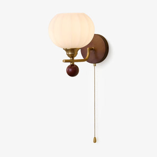 Bobble Applique Murale en Verre et Bois Premium