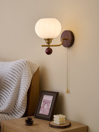 Bobble Applique Murale en Verre et Bois Premium