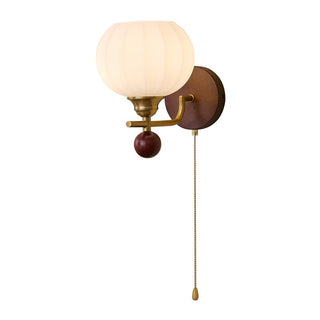 Bobble Applique Murale en Verre et Bois Premium