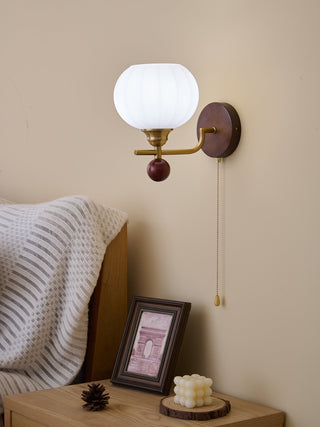 Bobble Applique Murale en Verre et Bois Premium