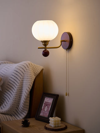 Bobble Applique Murale en Verre et Bois Premium