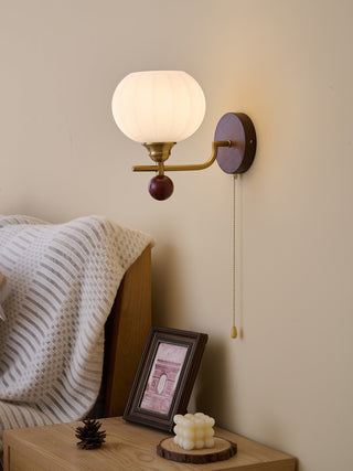 Bobble Applique Murale en Verre et Bois Premium