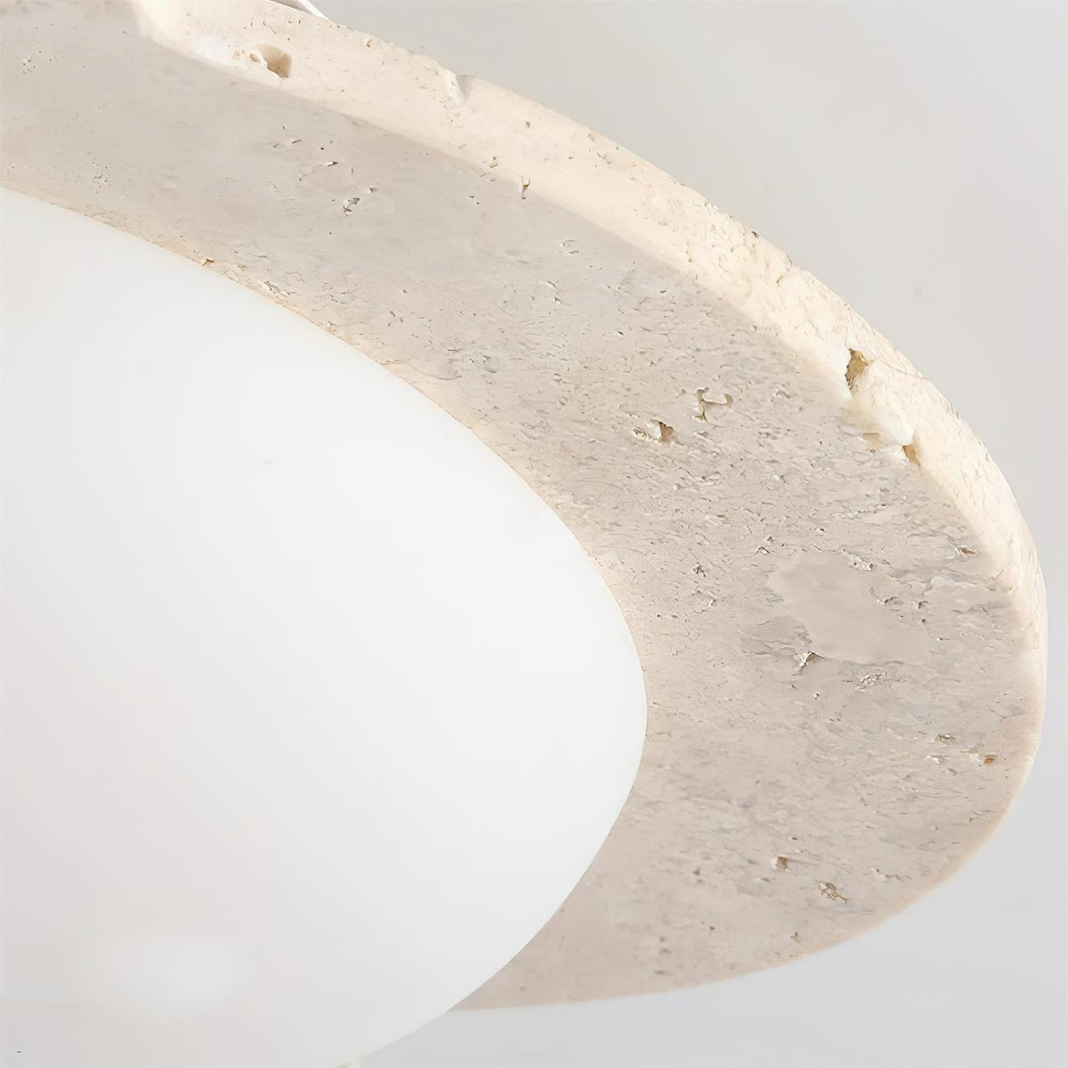 Riita Flower Ceiling Light Travertine-Neutral Decor