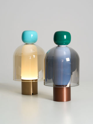 Nara Lampe de Table Artistique en Verre