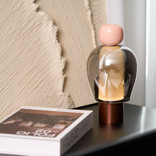 Nara Lampe de Table Artistique en Verre