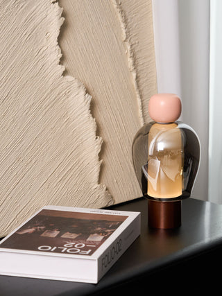 Nara Lampe de Table Artistique en Verre