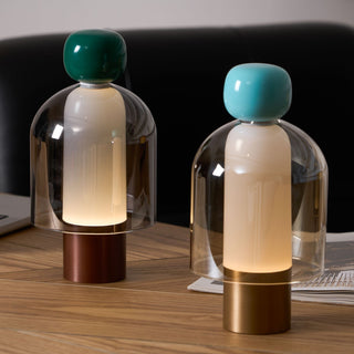 Nara Lampe de Table Artistique en Verre