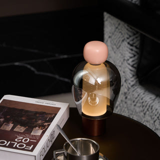 Nara Lampe de Table Artistique en Verre