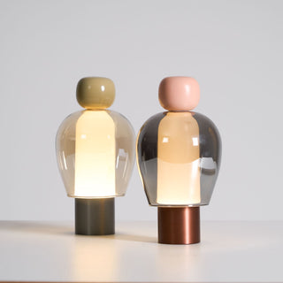 Nara Lampe de Table Artistique en Verre