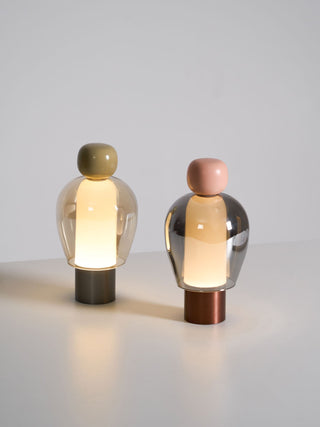 Nara Lampe de Table Artistique en Verre