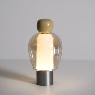 Nara Lampe de Table Artistique en Verre