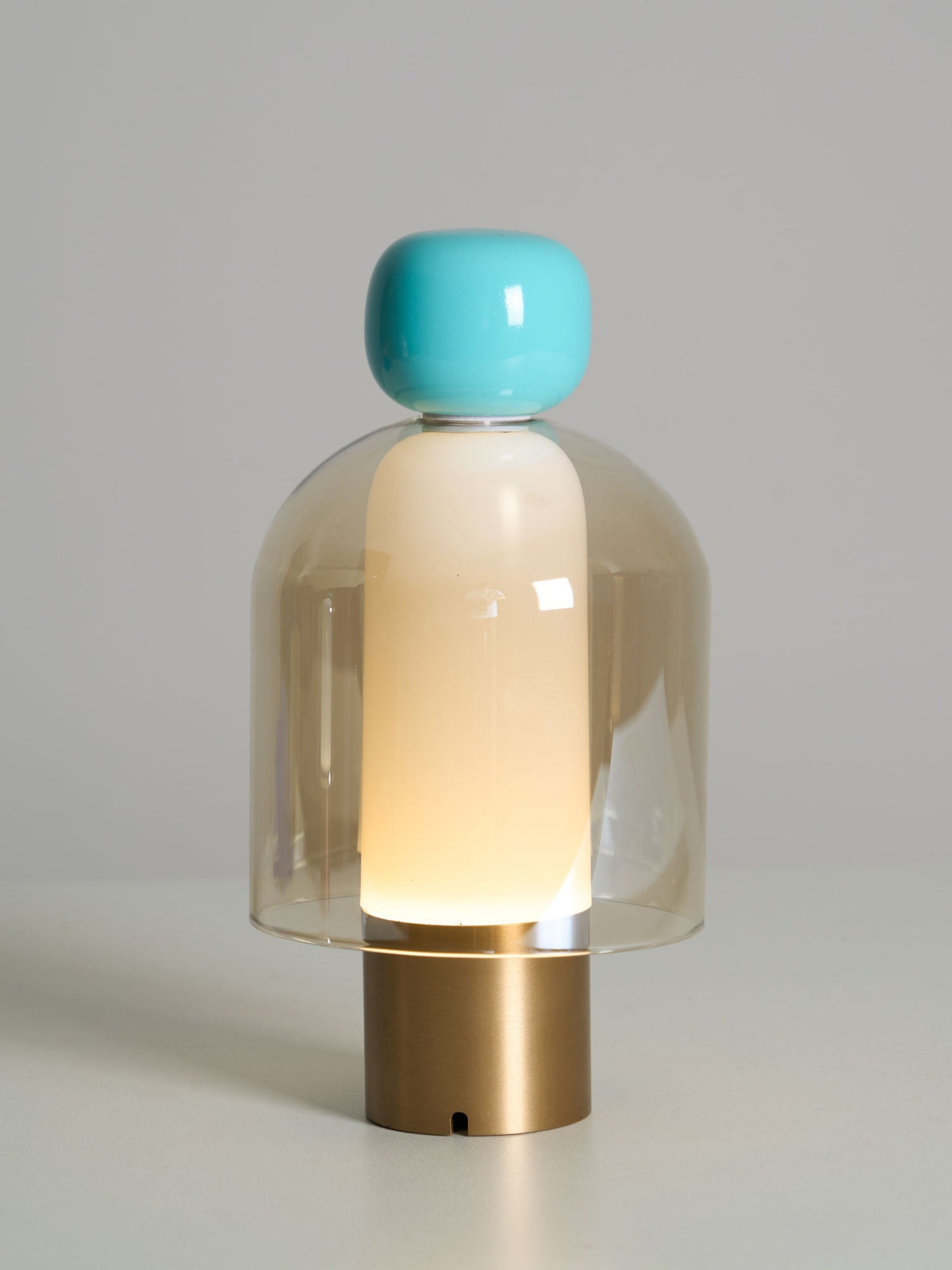 Nara Lampe de Table Artistique en Verre