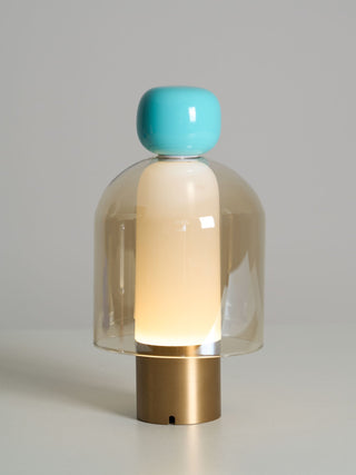 Nara Lampe de Table Artistique en Verre