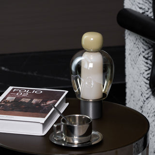 Nara Lampe de Table Artistique en Verre