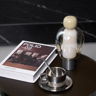 Nara Lampe de Table Artistique en Verre