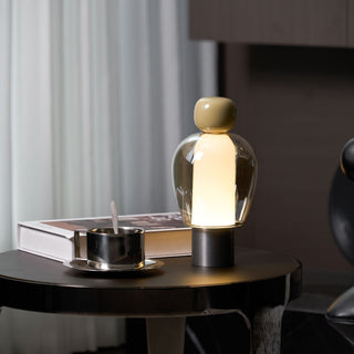 Nara Lampe de Table Artistique en Verre