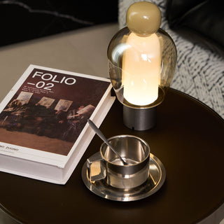 Nara Lampe de Table Artistique en Verre