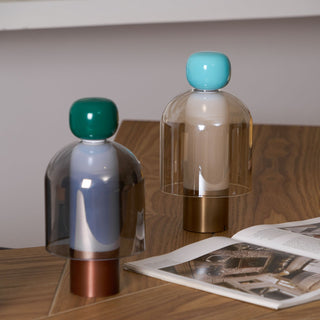 Nara Lampe de Table Artistique en Verre