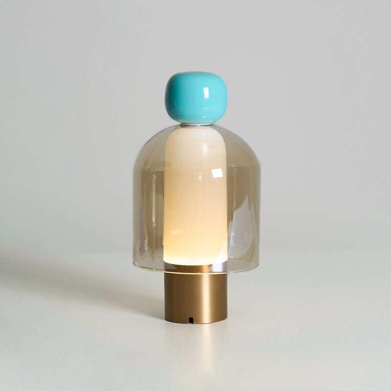 Nara Lampe de Table Artistique en Verre