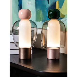 Nara Lampe de Table Artistique en Verre