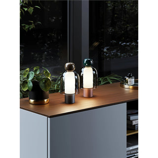 Nara Lampe de Table Artistique en Verre