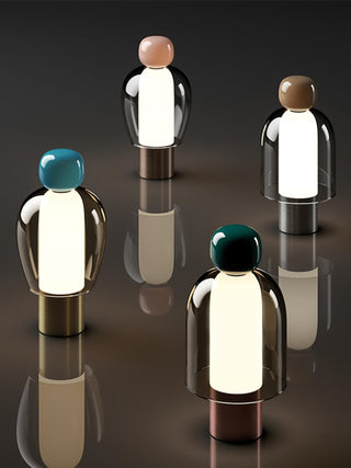 Nara Lampe de Table Artistique en Verre