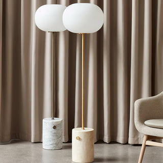 Iloryra Lampadaire en Travertin à Base Colonnaire