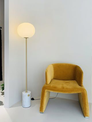 Iloryra Lampadaire en Travertin à Base Colonnaire