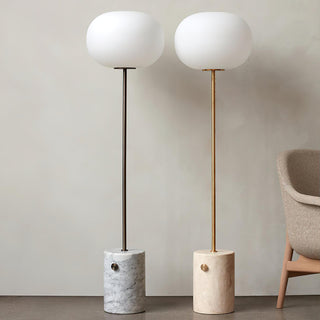 Iloryra Lampadaire en Travertin à Base Colonnaire