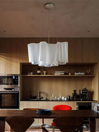 Luminara Glass Chandelier-Neutral Decor