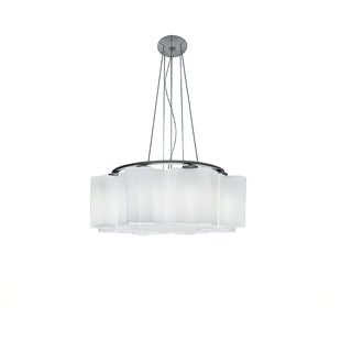 Luminara Glass Chandelier-Neutral Decor