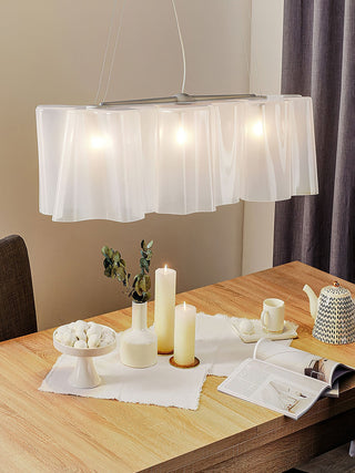 Luminara Glass Chandelier-Neutral Decor
