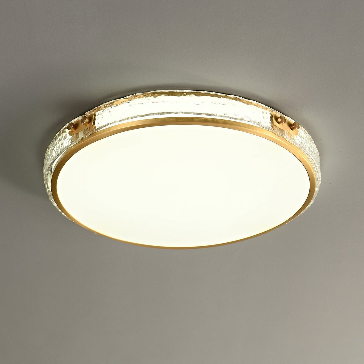 Elvien Lampe Plafonnier en Verre Minimaliste Moderne