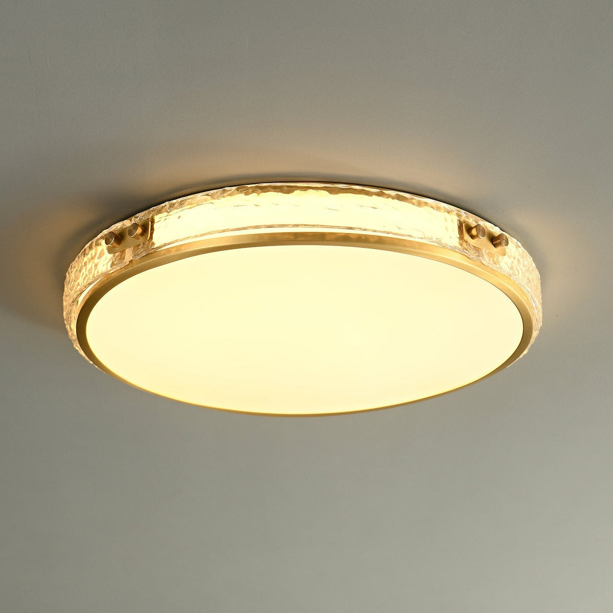 Elvien Lampe Plafonnier en Verre Minimaliste Moderne