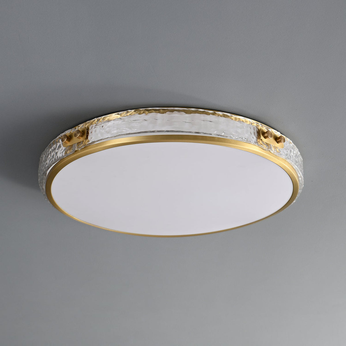 Elvien Lampe Plafonnier en Verre Minimaliste Moderne