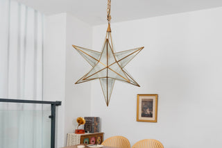 Sotr Lustre Étoile en Verre Élégante