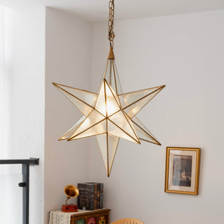Sotr Lustre Étoile en Verre Élégante