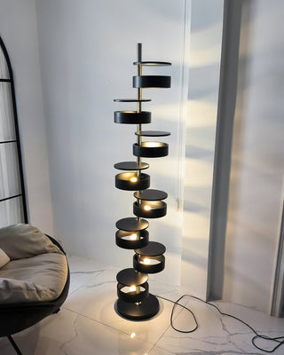 Lynix Lampadaire en Bois