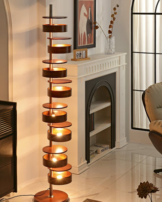 Lynix Lampadaire en Bois