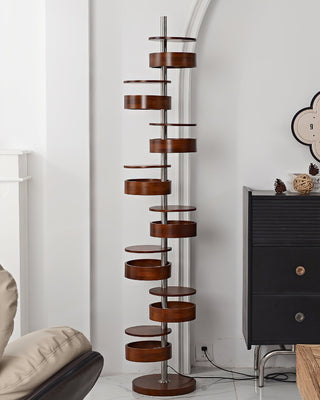 Lynix Lampadaire en Bois