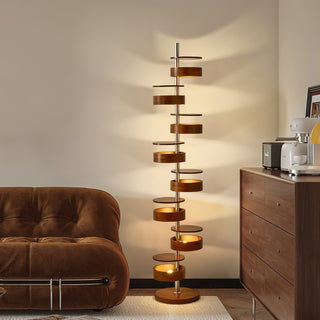 Lynix Lampadaire en Bois